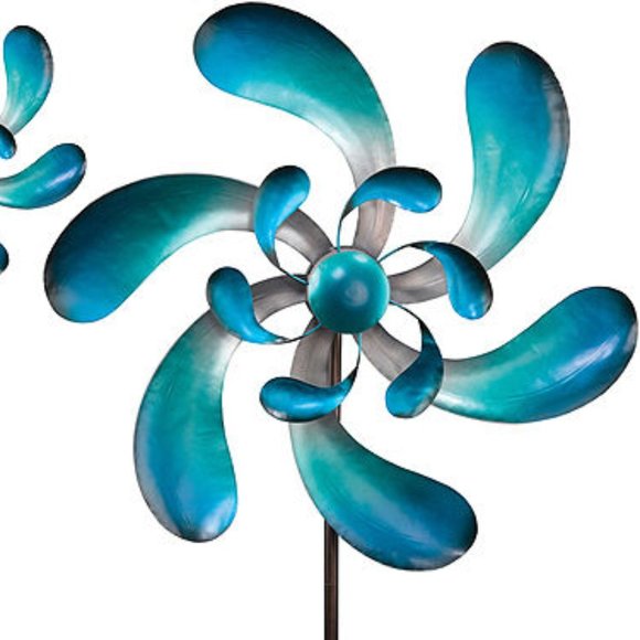 6.5 Ft Metal Blue Kinetic Stake 3 Dimensional NEW - Picture 2 of 2